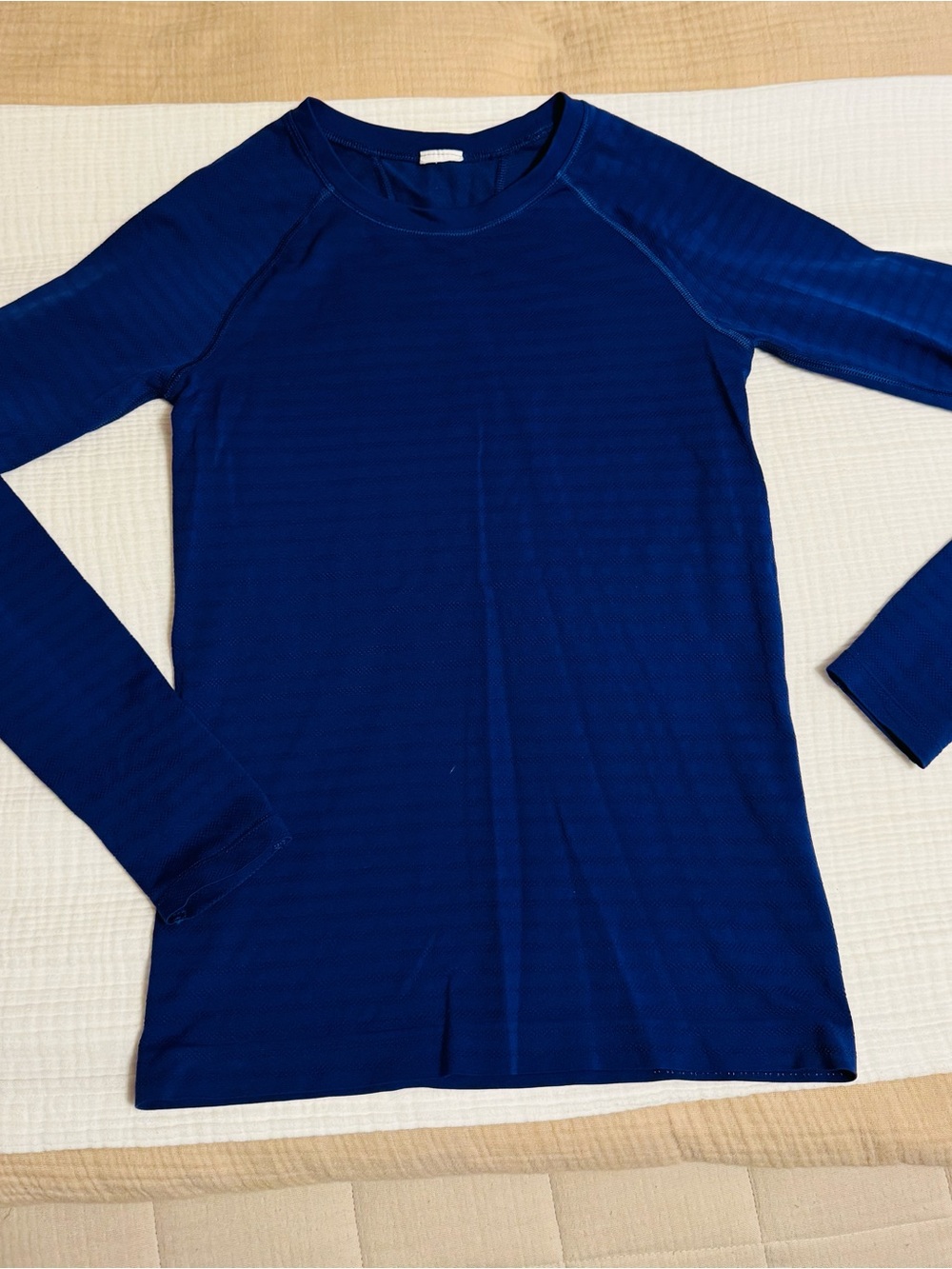 Athleta Deep Blue Long Sleeve Performance Top
